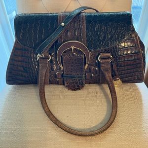 BRAHMIN Croc-Embossed Handbag